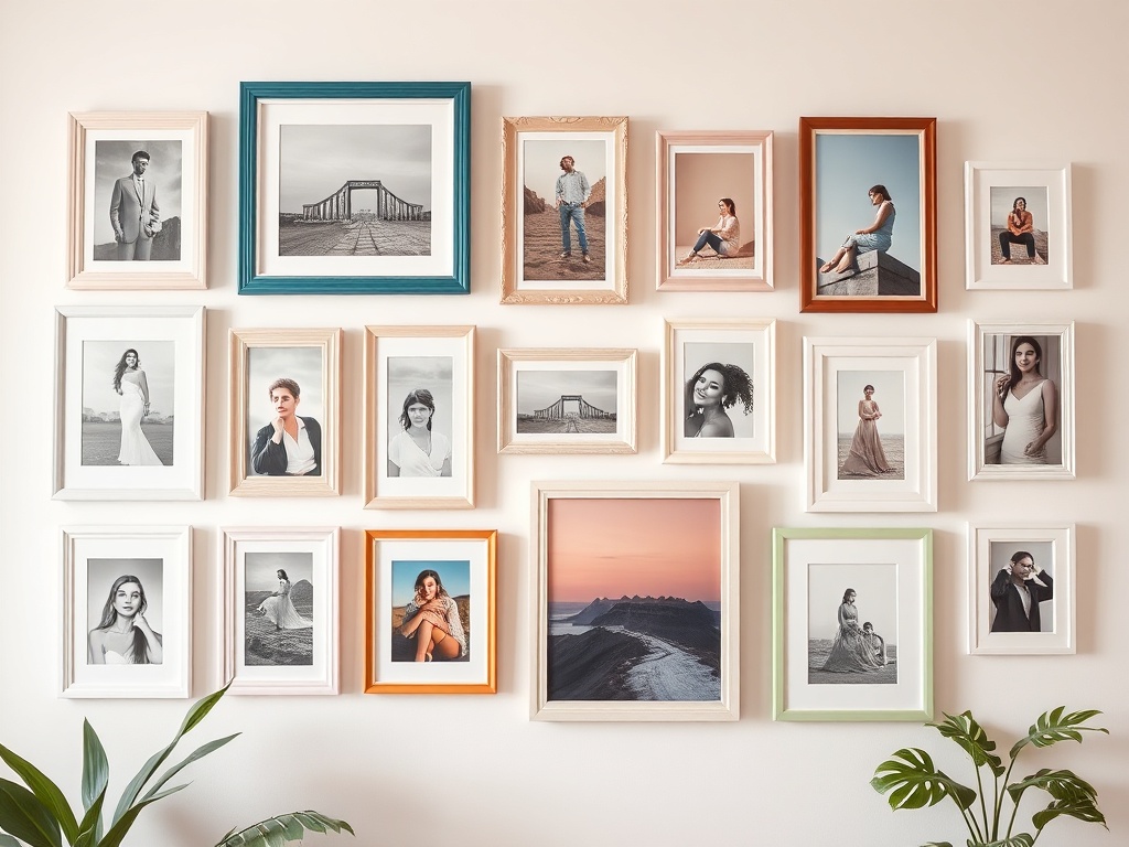 16. Install a Pastel Gallery Wall