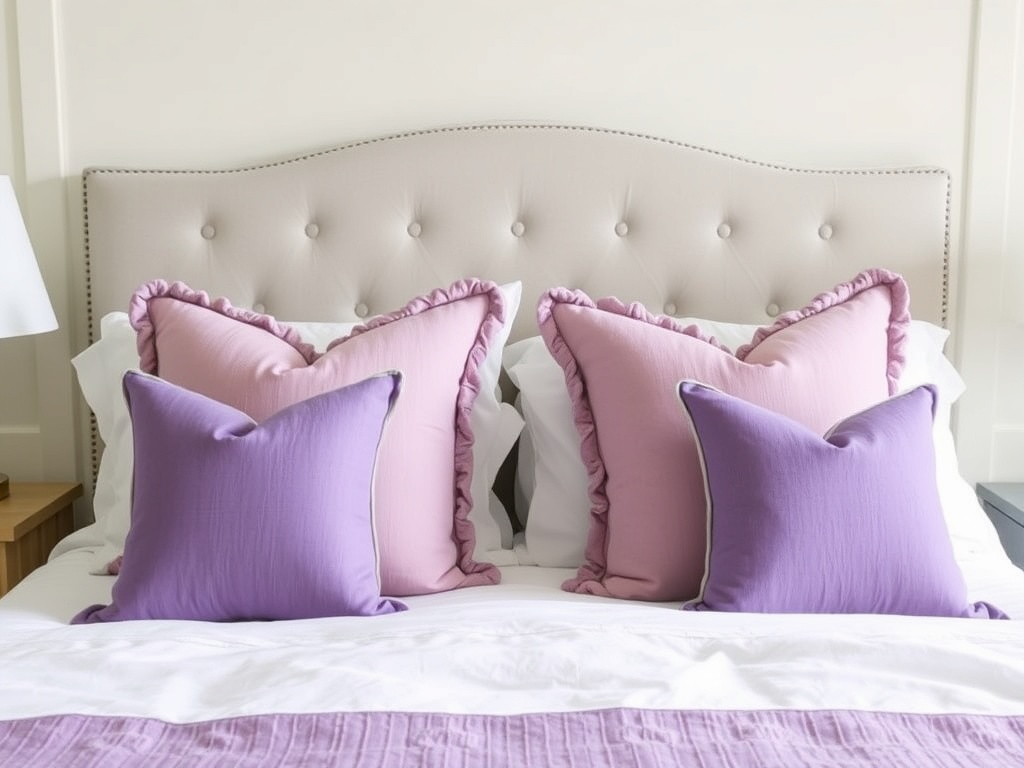5. Use Lavender Accent Pillows
