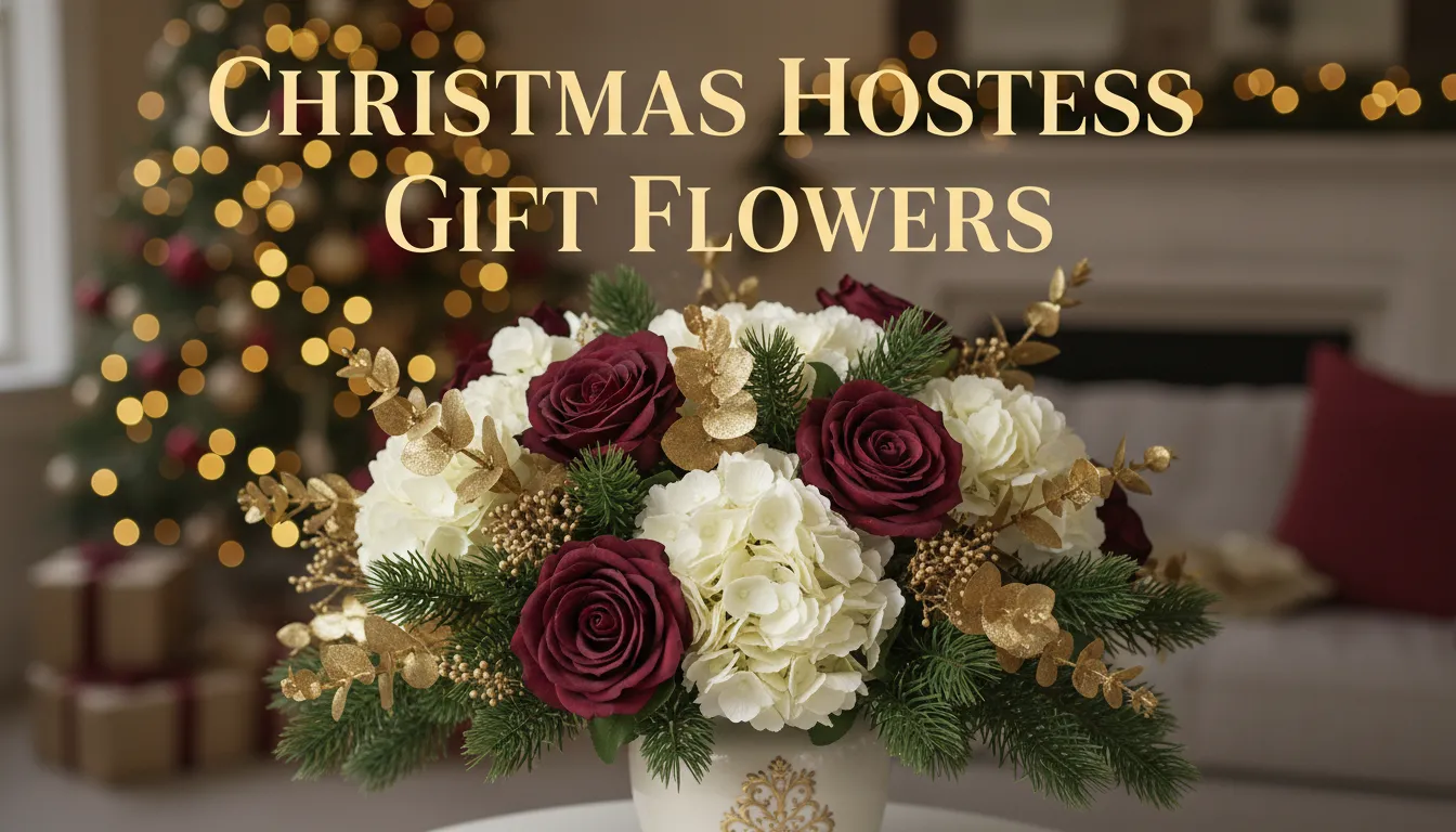 Christmas Hostess Gift Flowers - Perfect Thank You