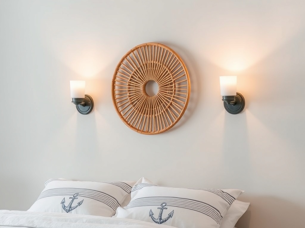 28. Feature Rattan Wall Sconces