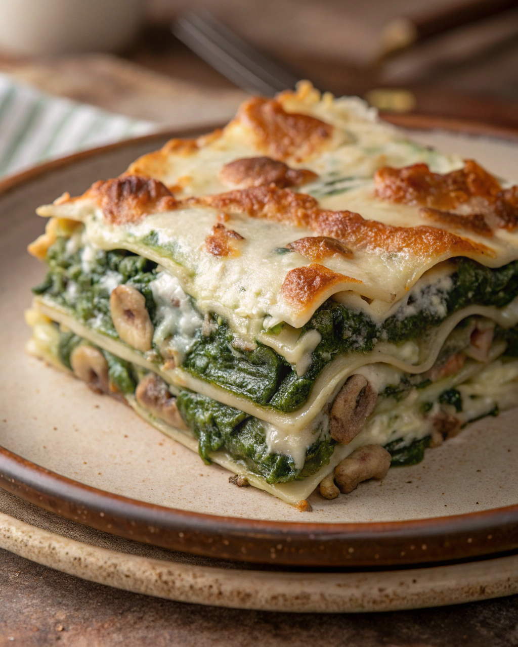 ULTRA-CREAMY SPINACH AND MUSHROOM LASAGNA RECIPE Ingredients