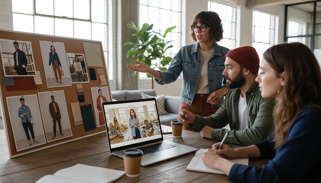 Fashion influencer collaboration and content creation