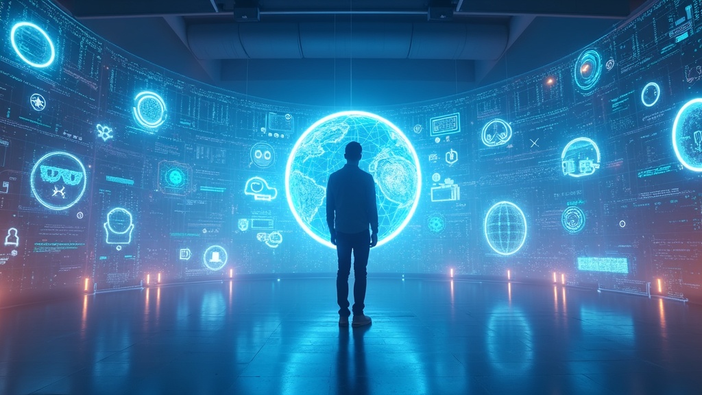 Concepto visual del descubrimiento de apps XR en la nueva sección de Play Store