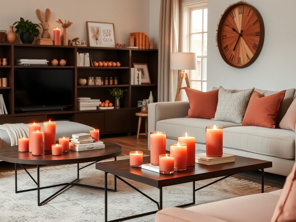 14. Experiment with Coral Pink Candles