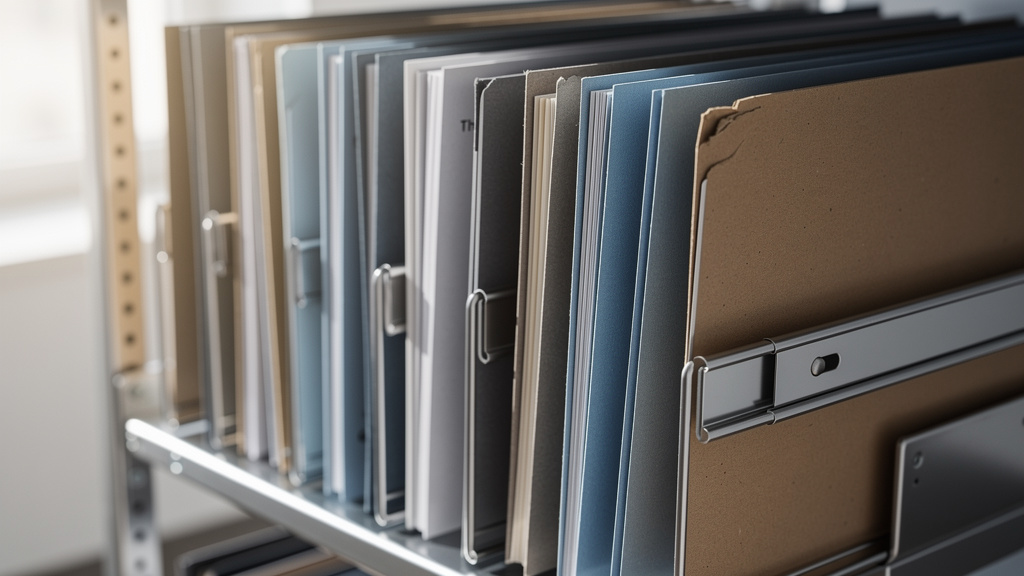 Organized employment records and documentation files