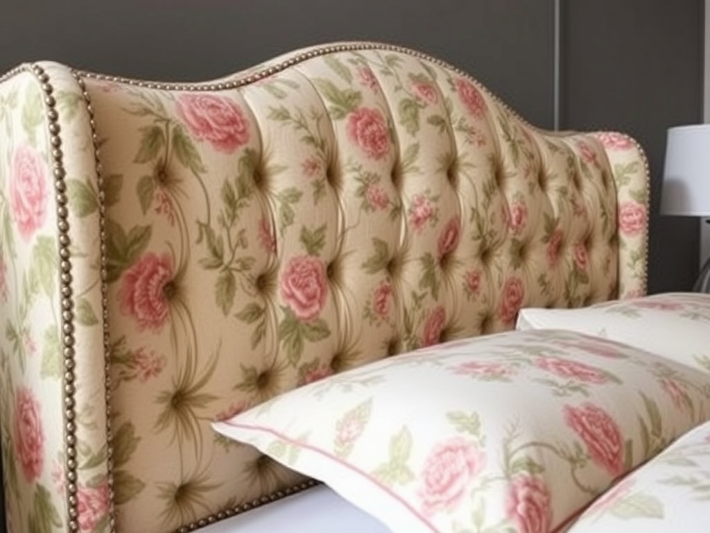 7. Choose a Floral Headboard