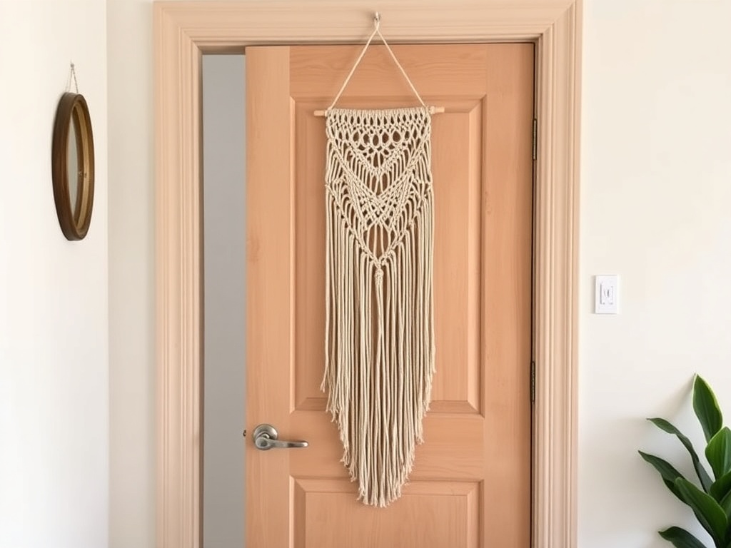 9. Decorate a Door with Macrame