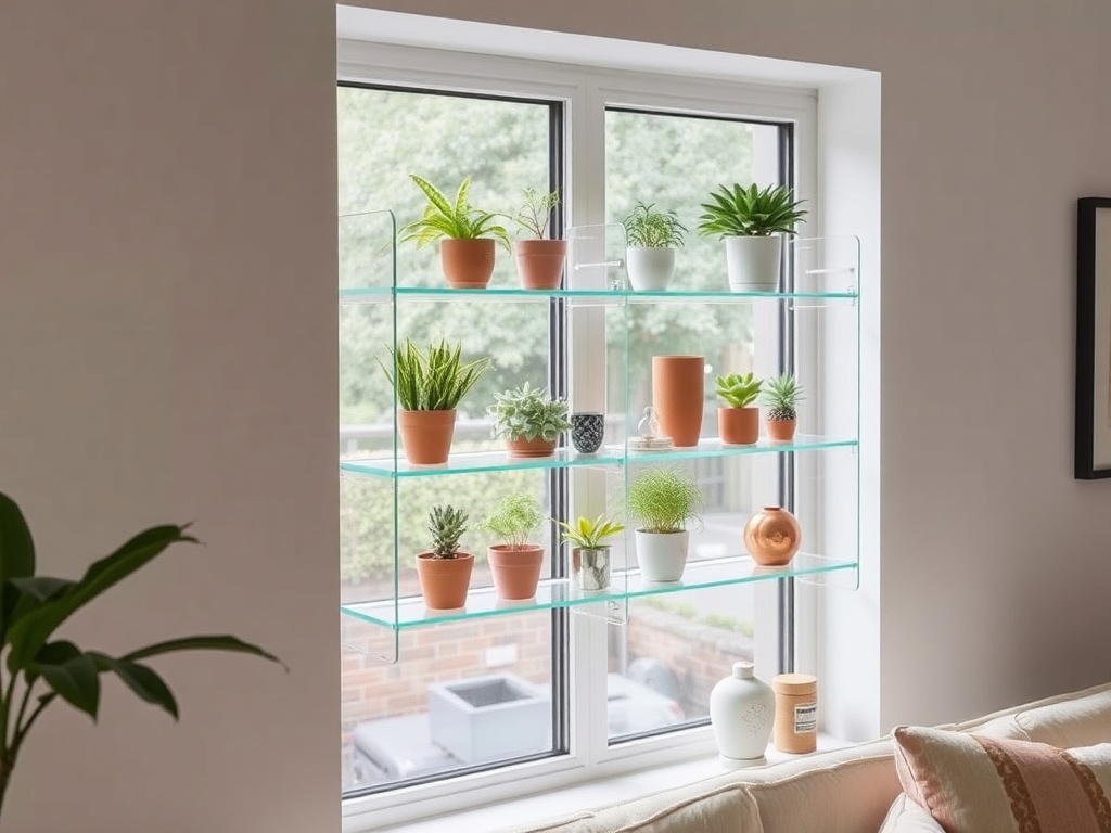 8. Install Window Sill Shelves