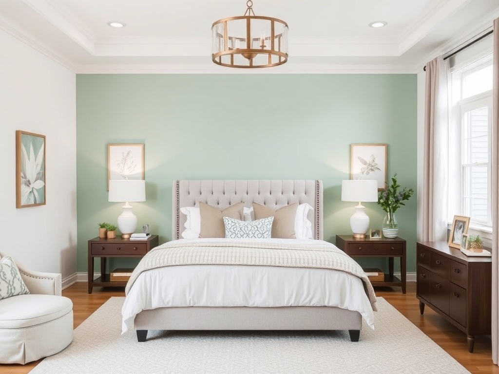 11. Seafoam Green Accent Wall