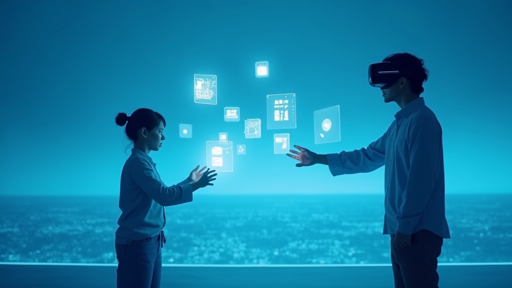 Diagrama técnico del funcionamiento de HandProxy para control VR por voz.