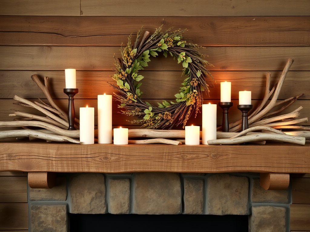 Rustic Mantel Decor