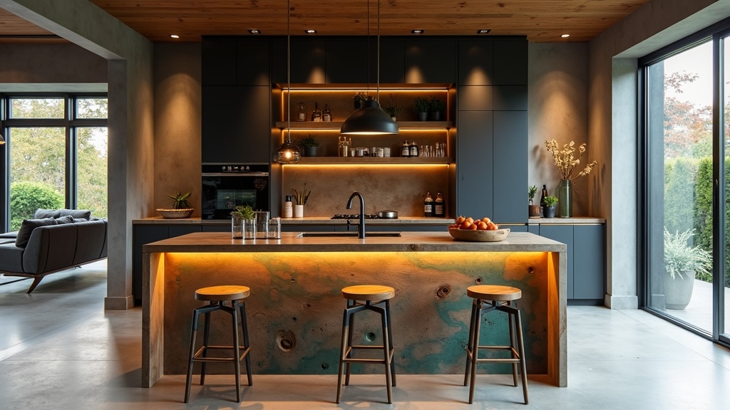 Барная стойка-остров для кухни-гостиной: создайте центр семейных вечеров с стильным дизайном и комфортом