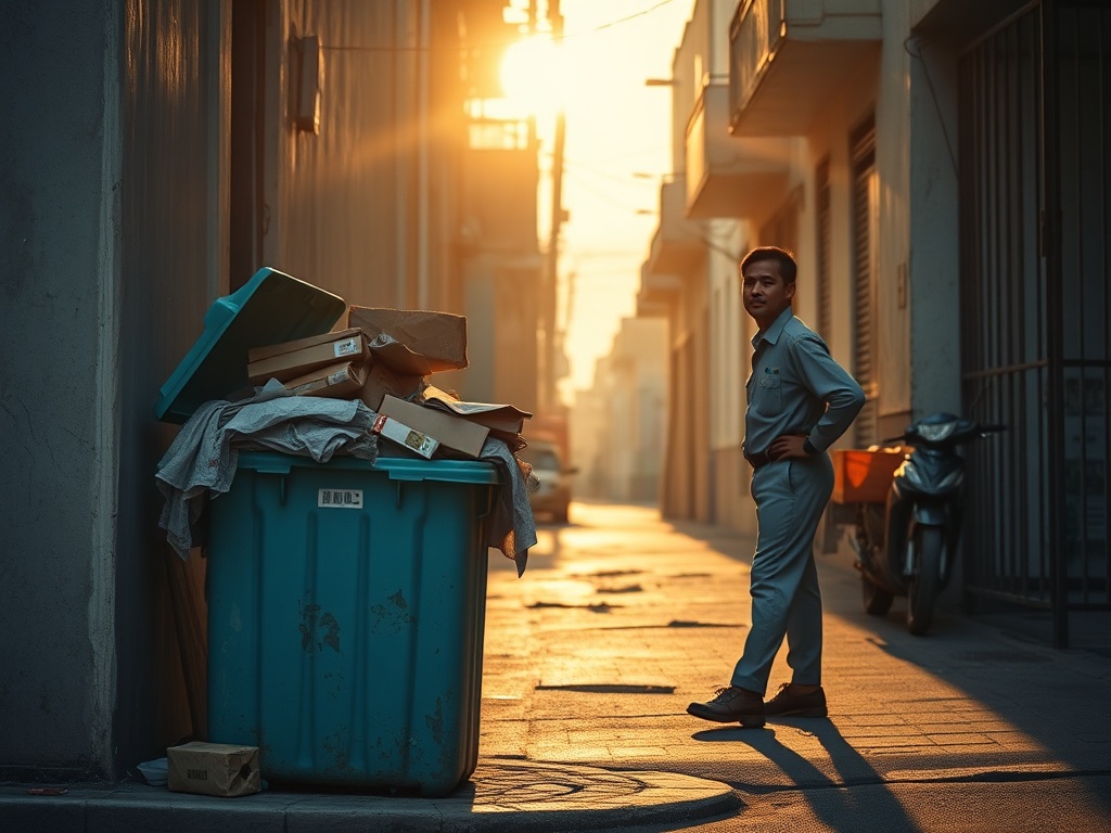 The Overflowing Bin at the Malé Street Corner