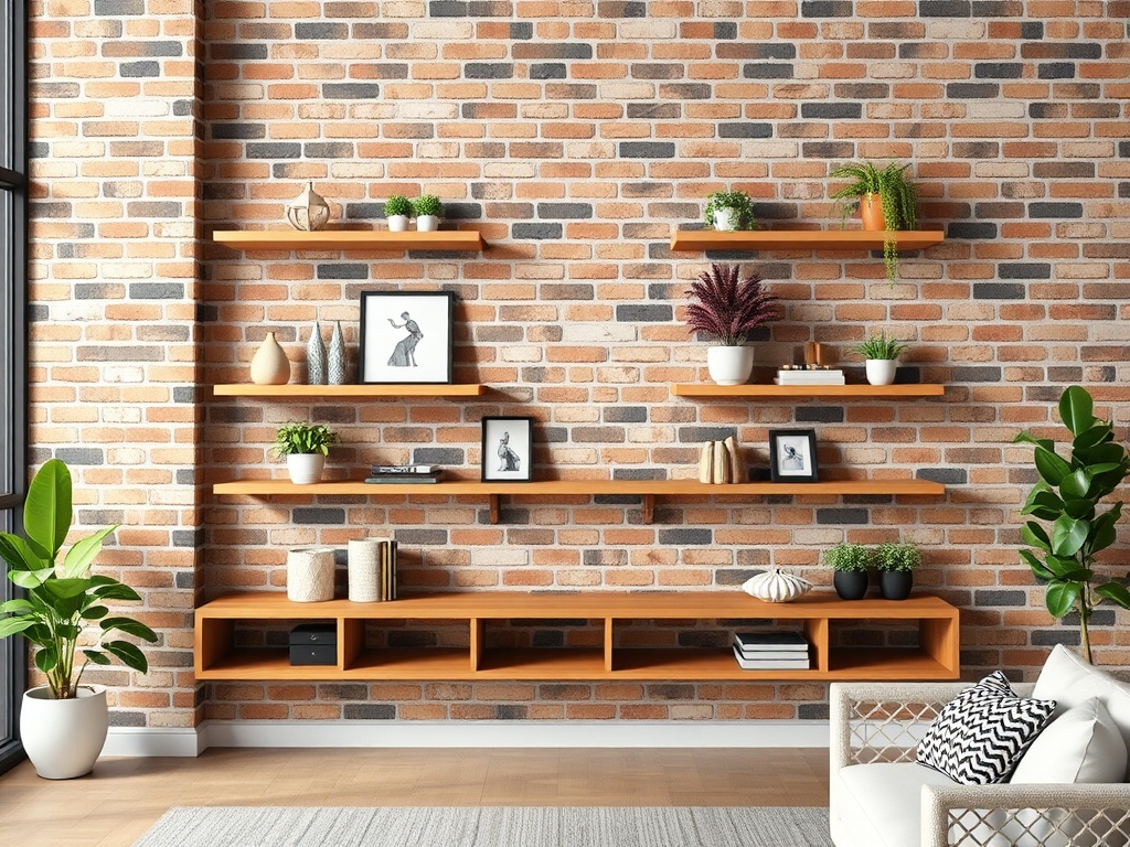 3. Use Floating Shelves for a Clean Look