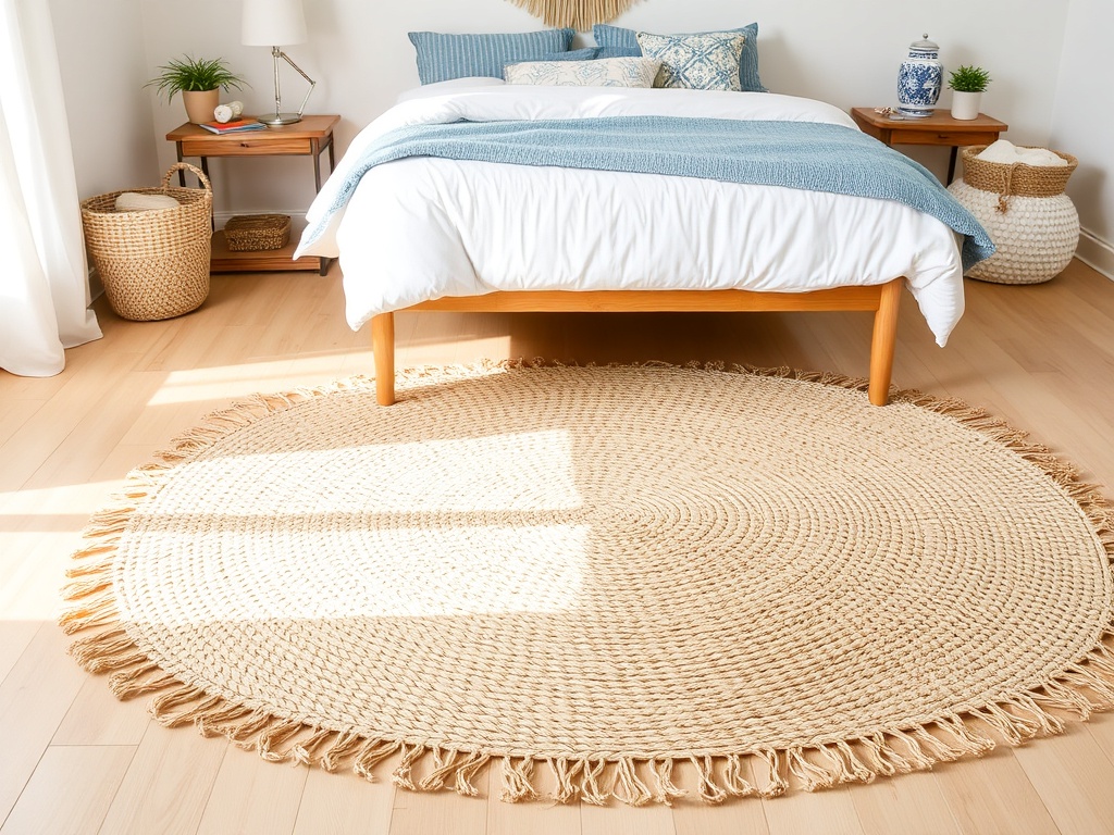 29. Style with Rattan Rugs