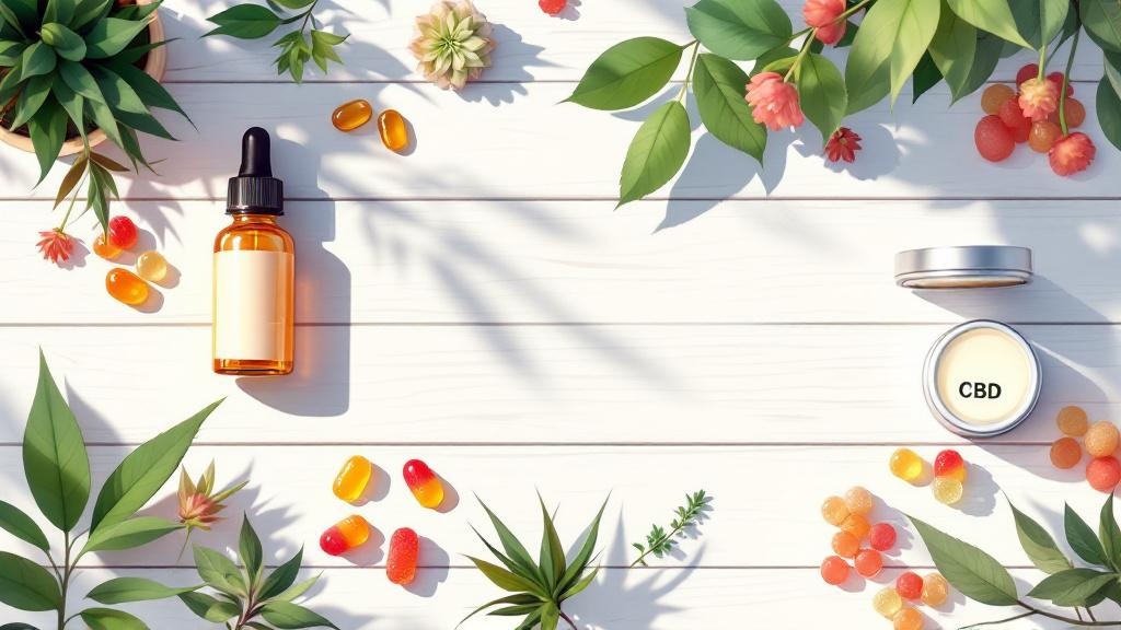 Various CBD product types and formats available