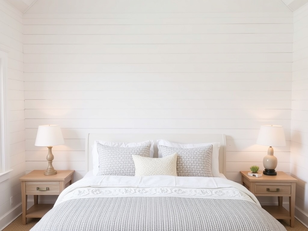 25. Use White Shiplap Paneling