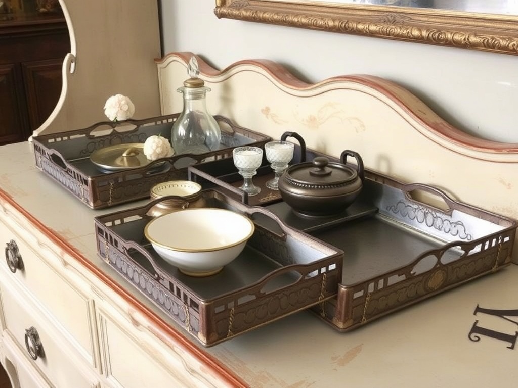 8. Arrange Vintage Trays