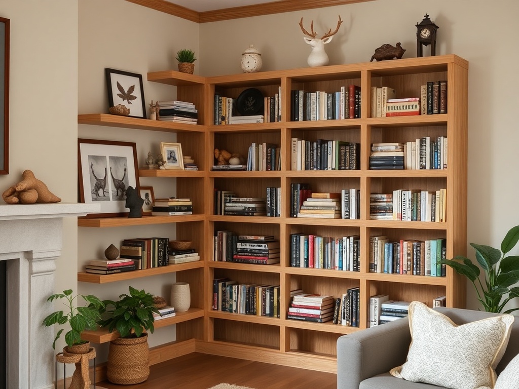 2. Go for Corner Shelving