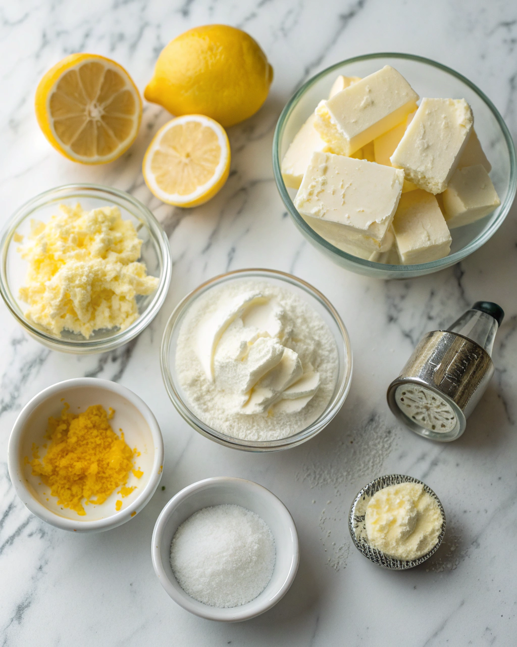 LEMON CREAM CHEESE FROSTING ngredients