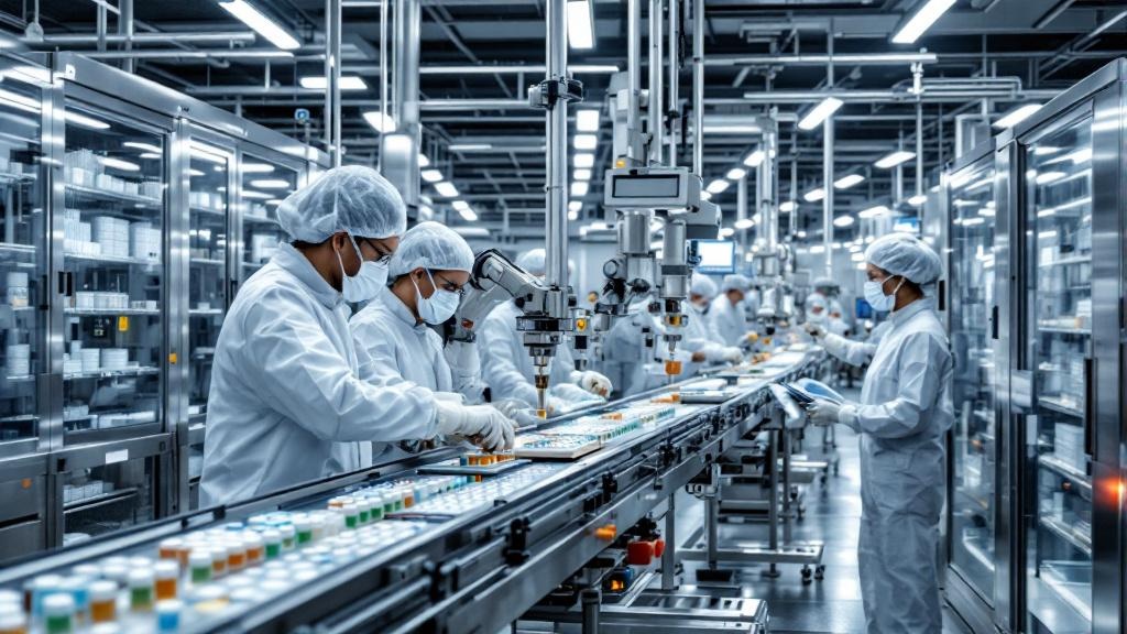 Automated pharmaceutical manufacturing with robotic precision systems