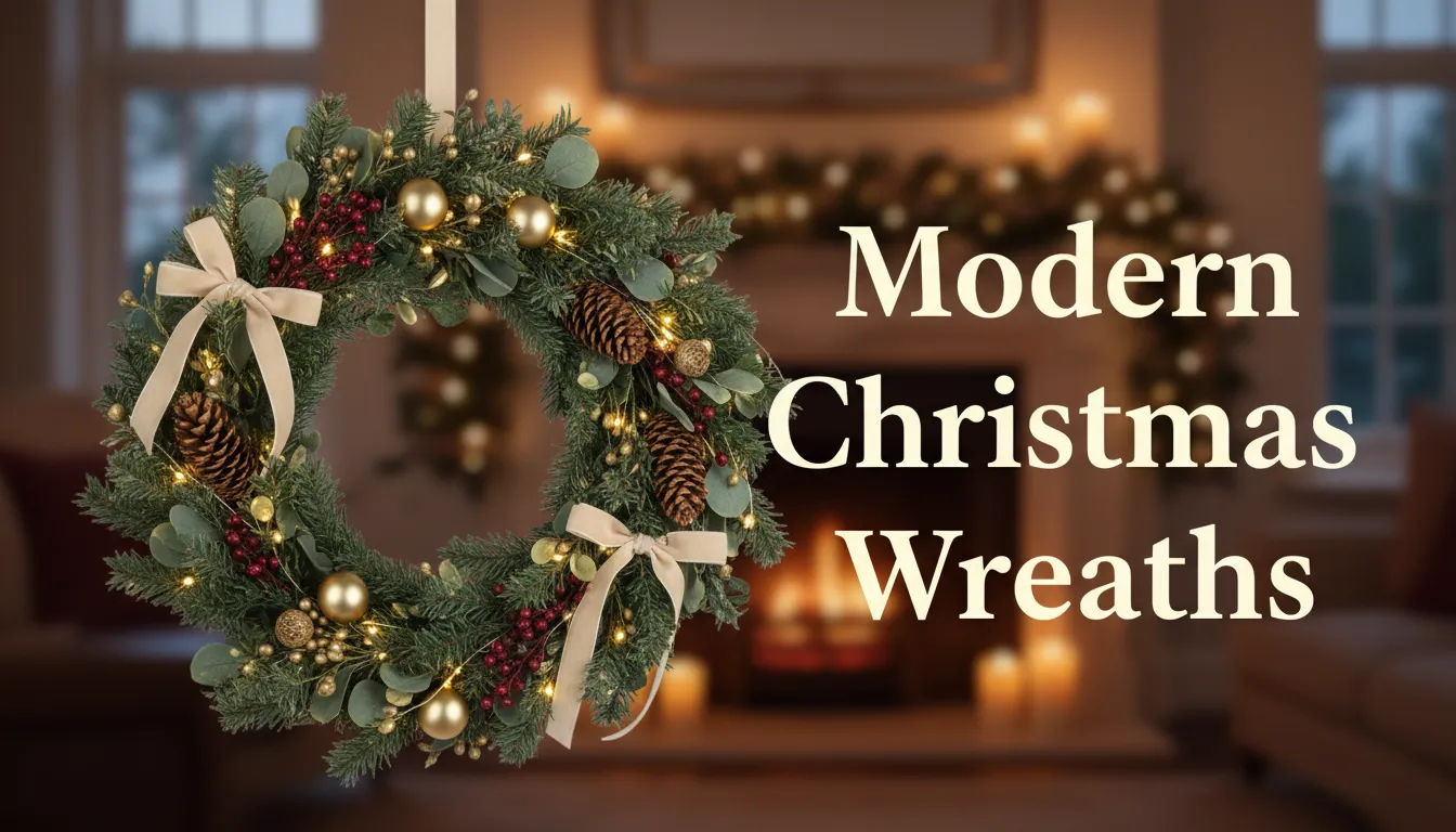Modern Christmas Wreaths UK - Contemporary Designs