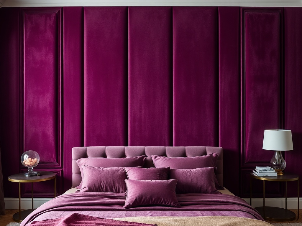 8. Try Velvet Wall Panels
