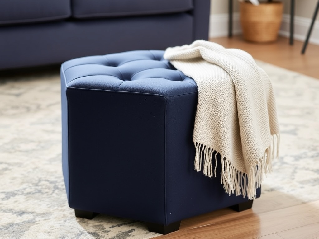 2. Opt for a Storage Ottoman