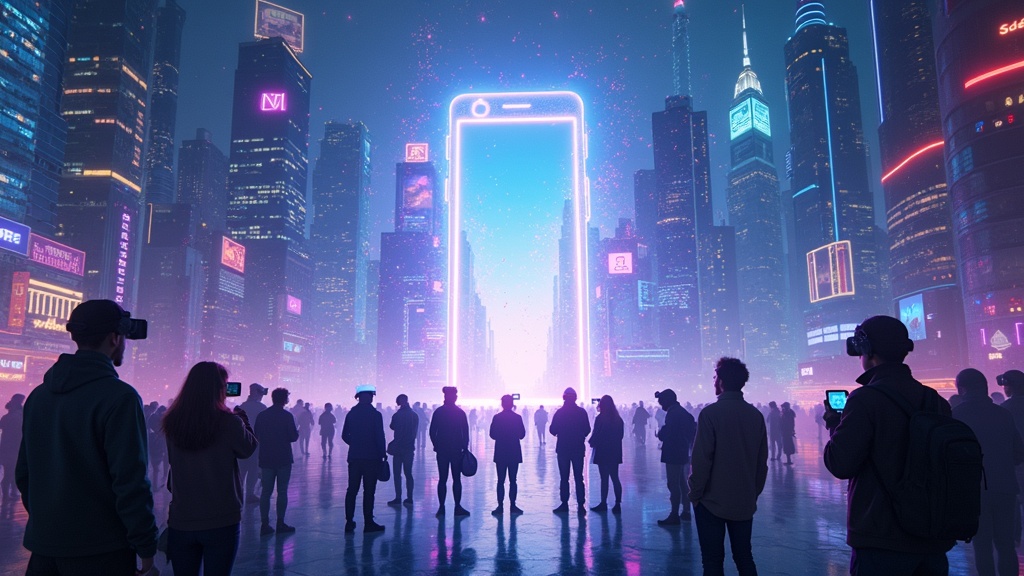 Experiencia inmersiva con pingüinos en el metaverso de Meta, accesible desde Instagram y Facebook