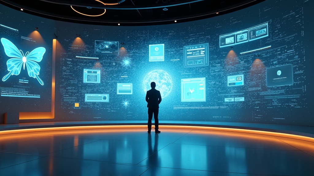 Un pingüino con un estilo visual único, ejemplo de lo que logran los Modelos Personalizados de Adobe Firefly para la coherencia de marca.