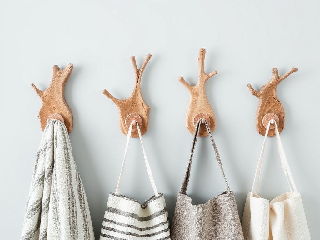 22. Hang Driftwood Wall Hooks