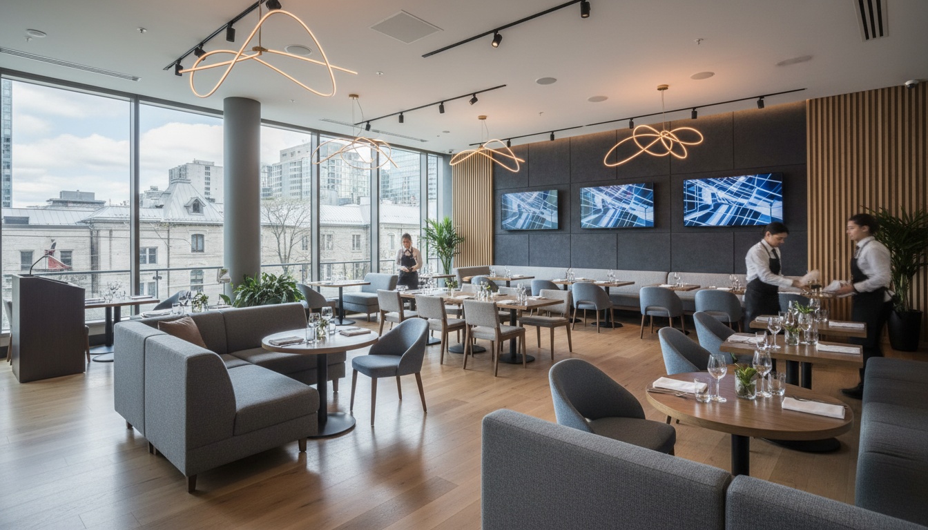 Corporate event venue setup