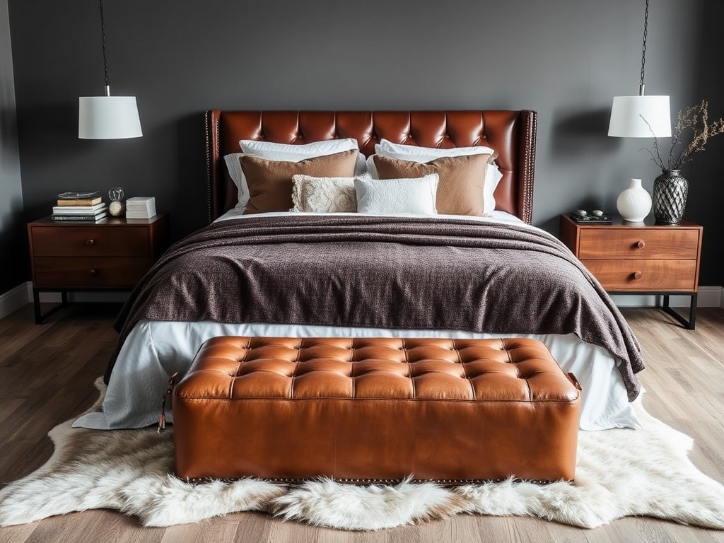 5. Mix Textures with Leather