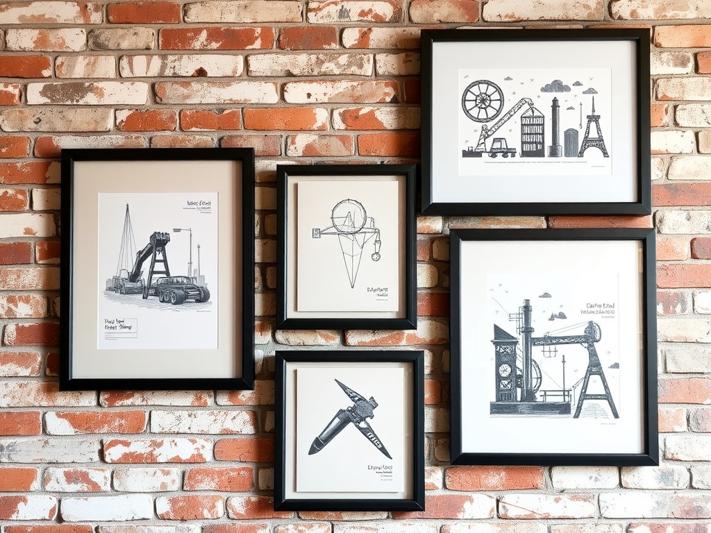 5. Hang Industrial Artwork