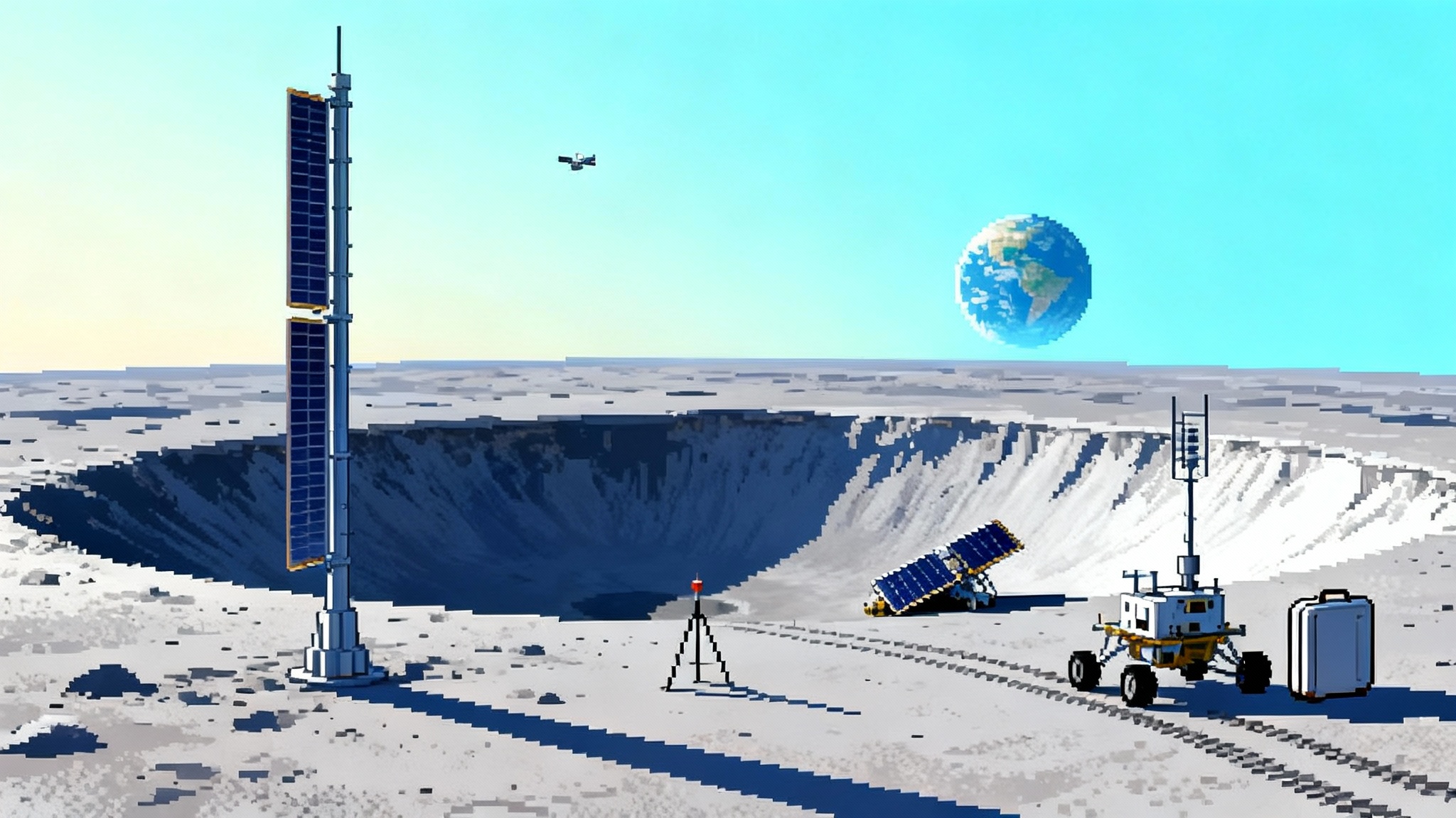 After Touchdowns, the Moon Race Turns to Infrastructure