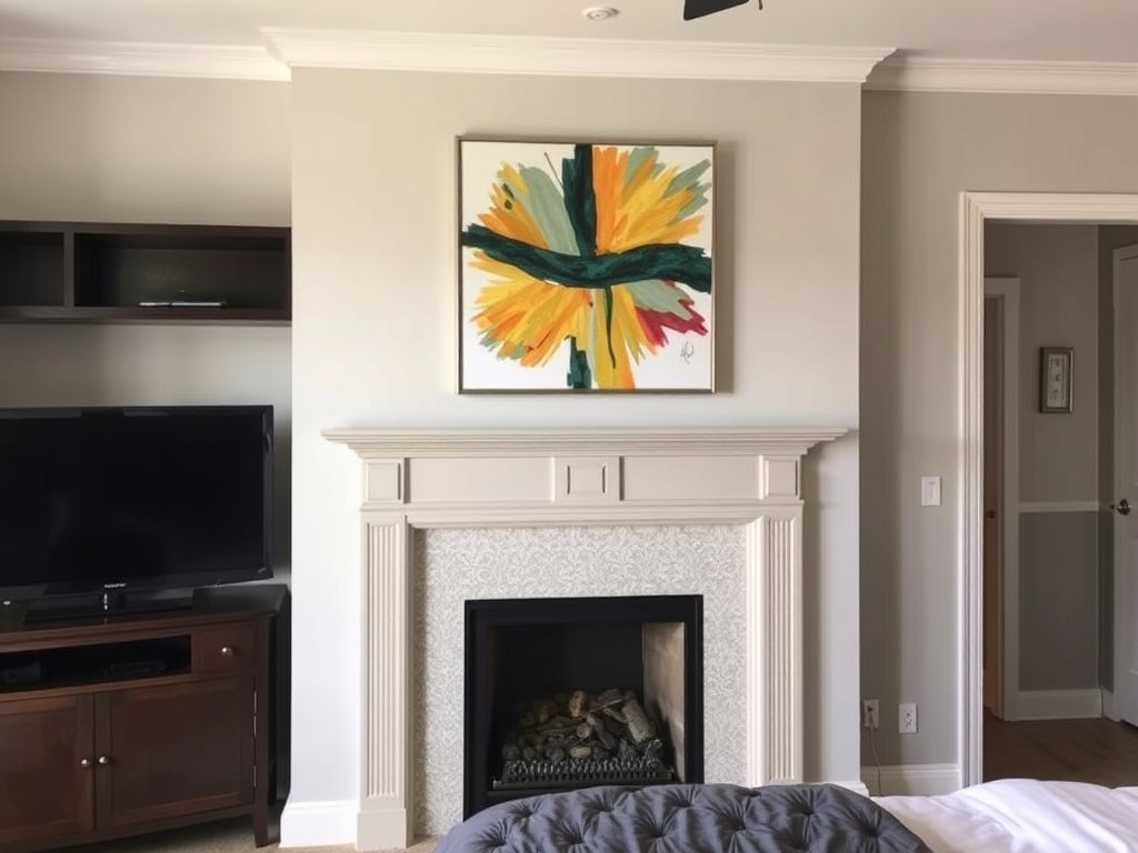 15. Place Art Above the Mantel