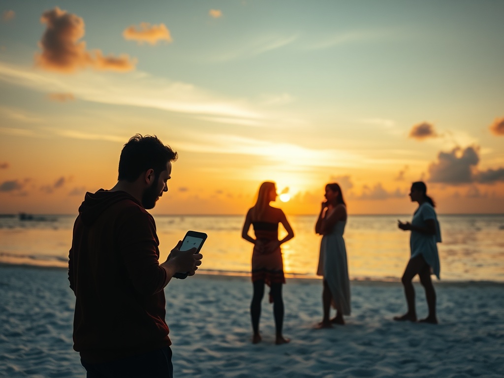 From Smartphone Screens to the Beach at Dusk, Our Fractured Words