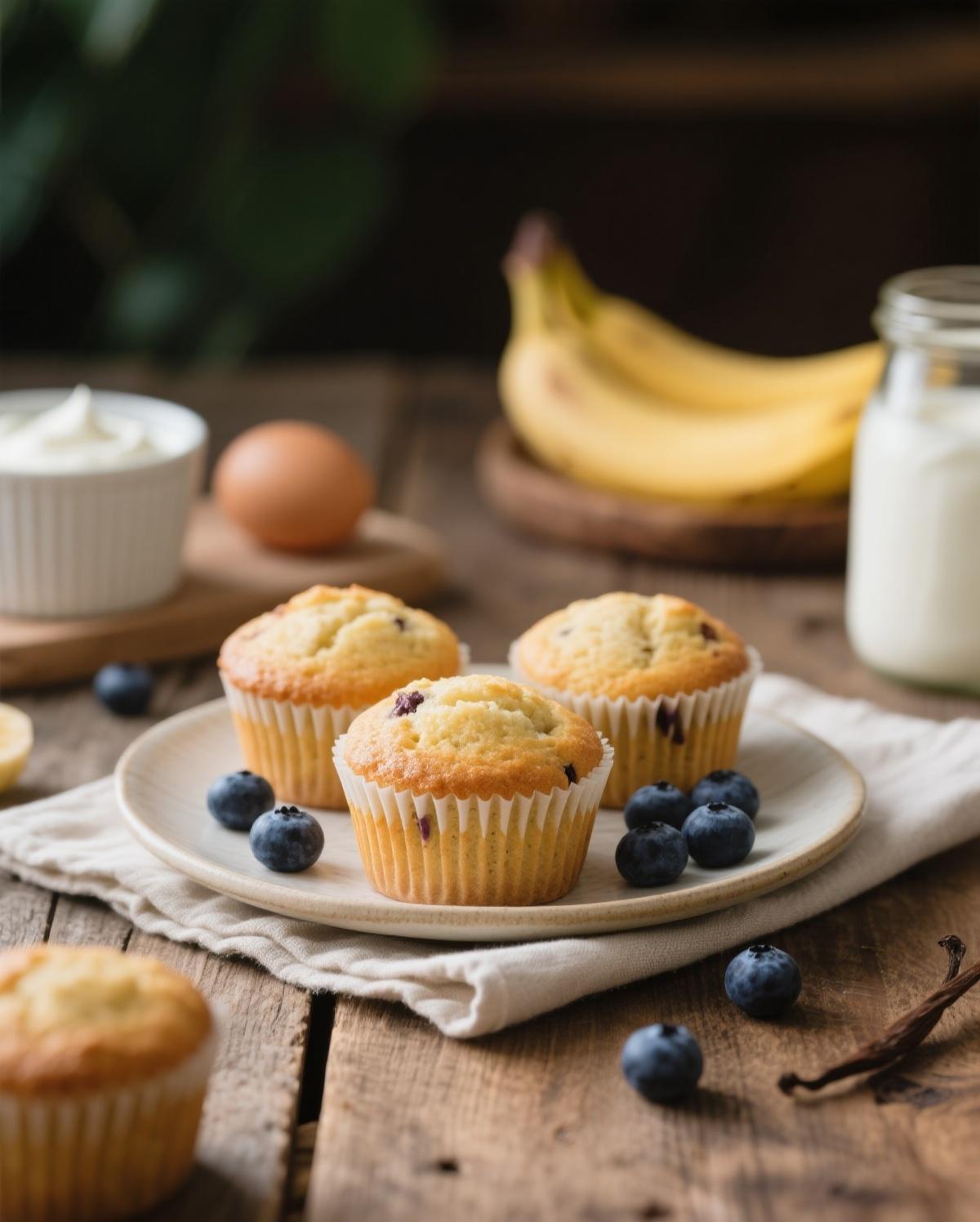 banana yogurt muffins