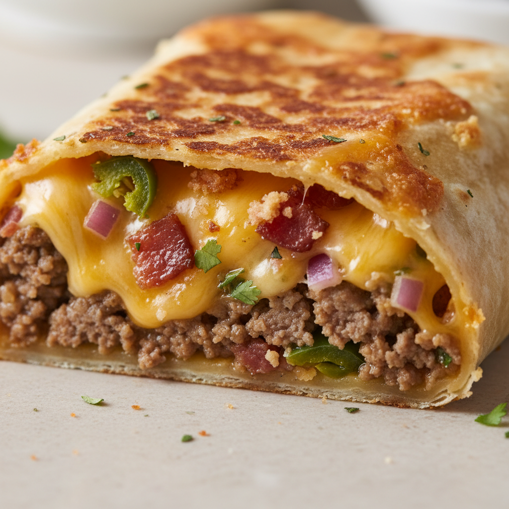 Easy Grilled Cheese Burrito
