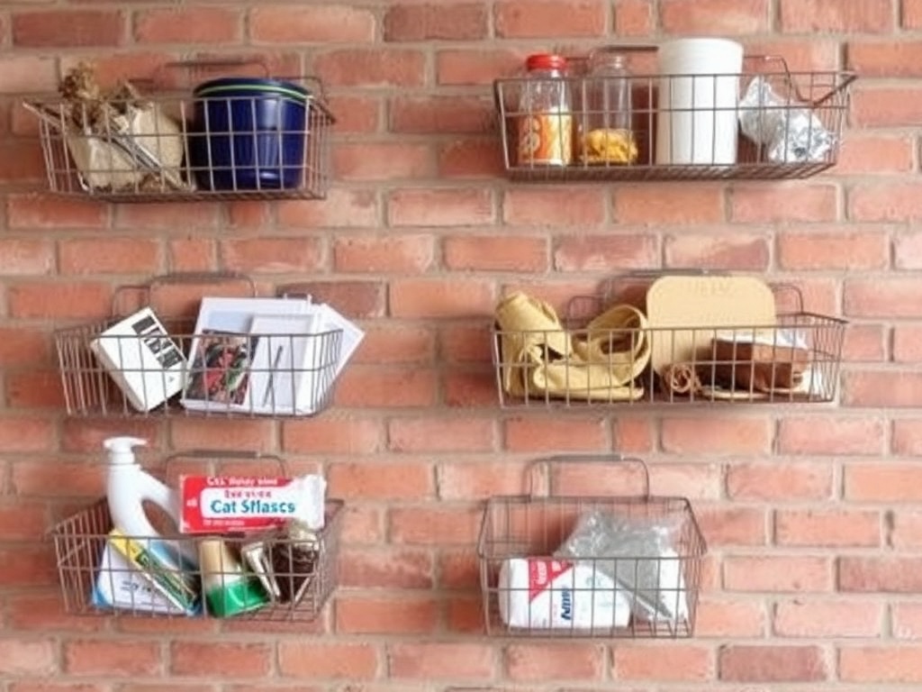 3. Hang Baskets on the Wall