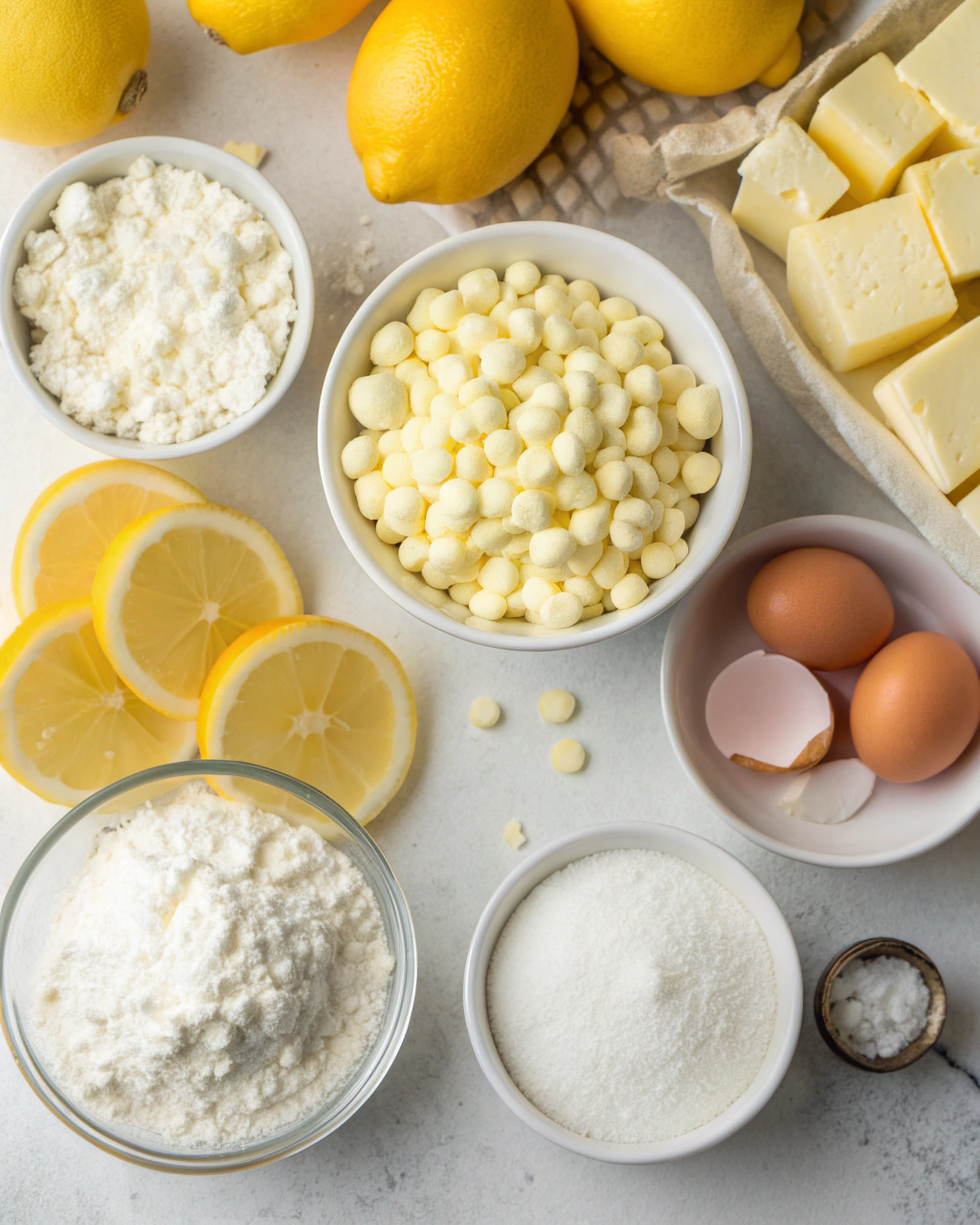 Lemon Brownies Ingredients