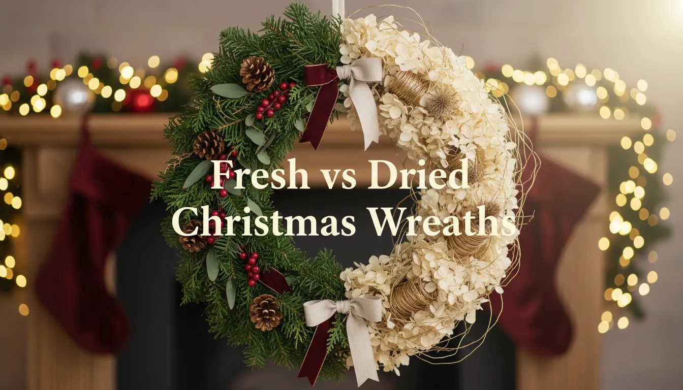 Fresh vs Dried Christmas Wreaths - Complete Comparison