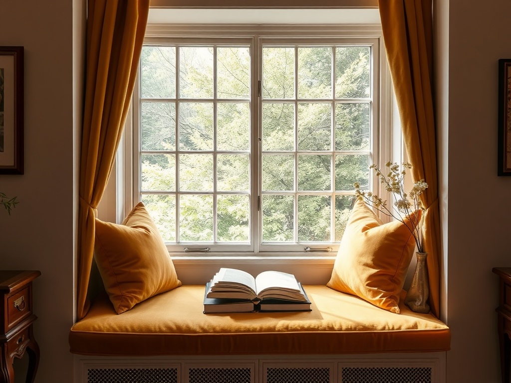 12. Add Velvet Window Seats