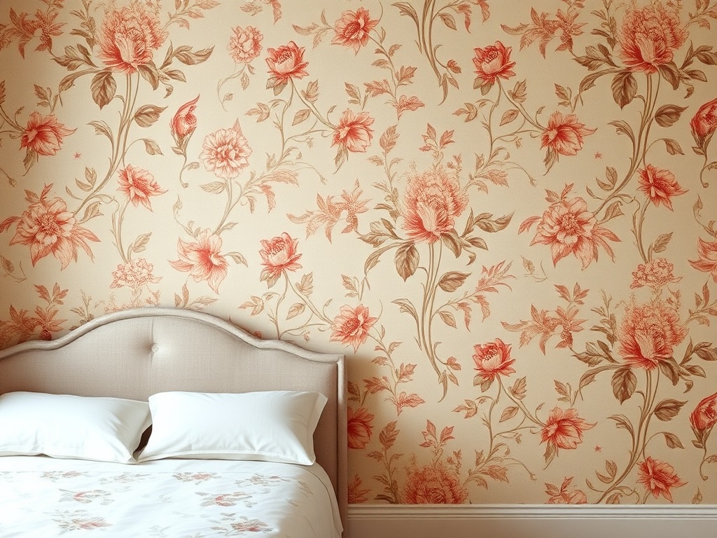 5. Opt for Floral Wallpaper