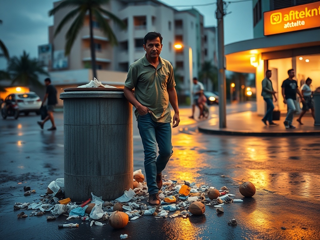 The Plastic Wrapper Dancing in the Malé Breeze