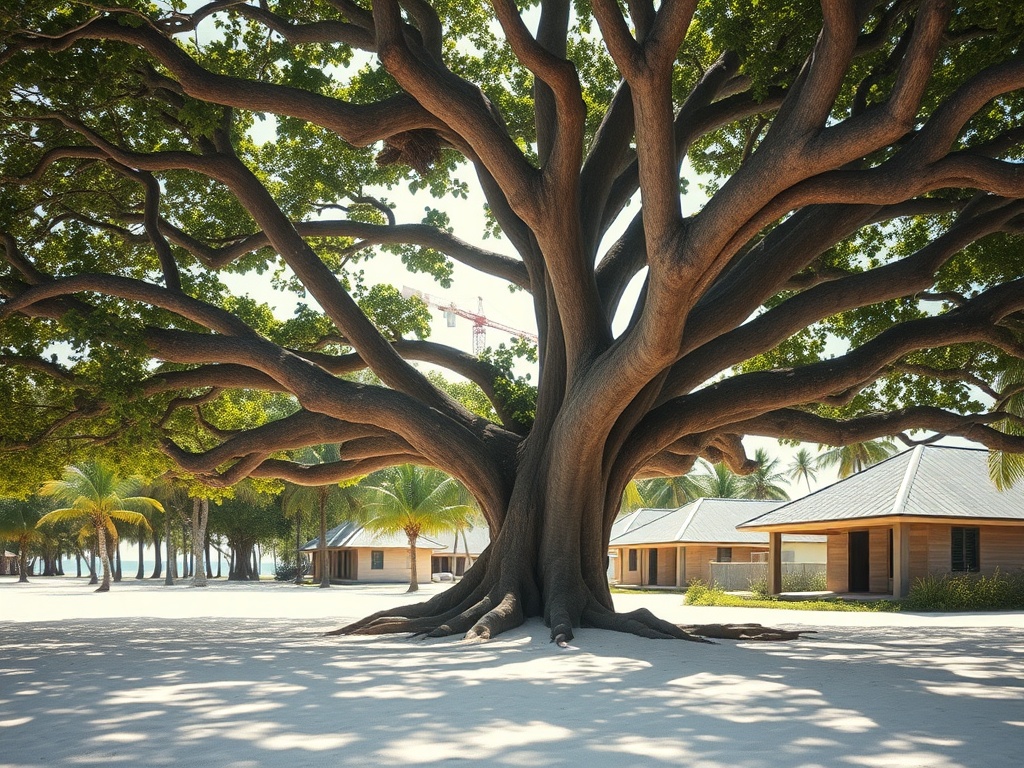 The Banyan Tree That Has Watched Dhangethi's Shore for Generations