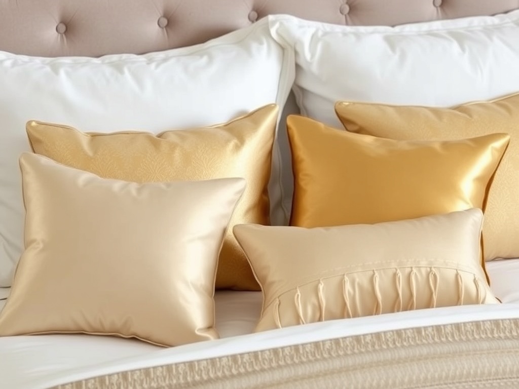 16. Use Gold Accent Pillows