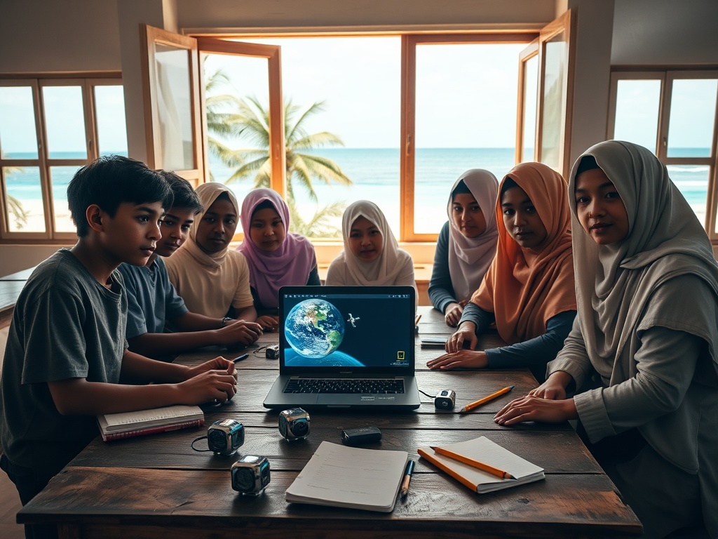 Young Maldivians Reaching for the Stars