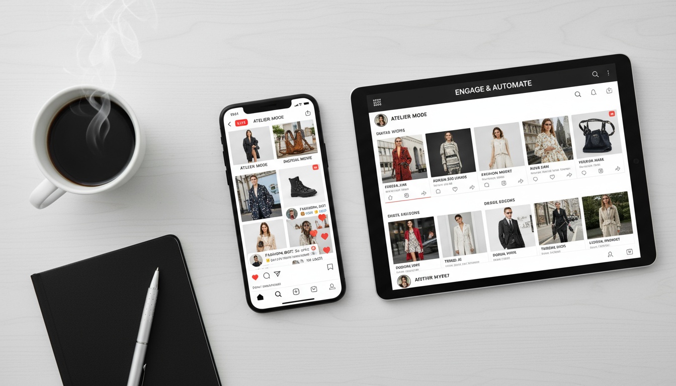 AI-generated fashion social media content examples