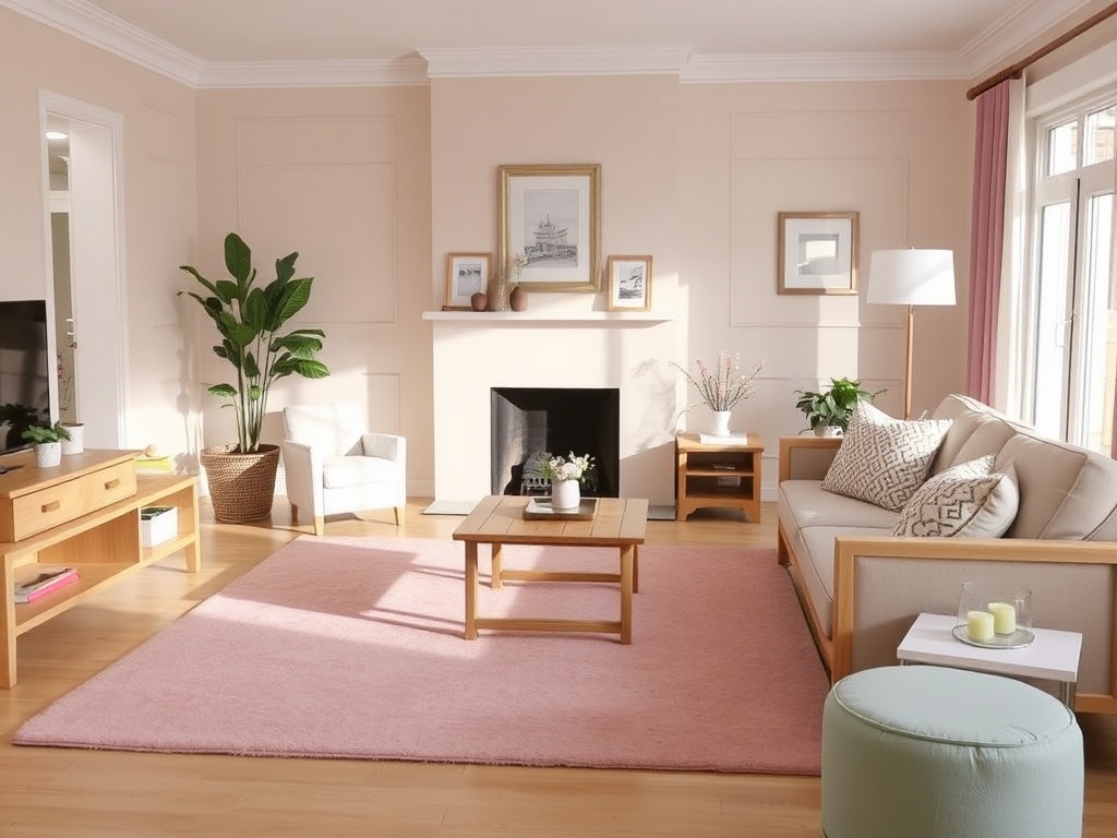 16. Opt for a Blush Pink Rug